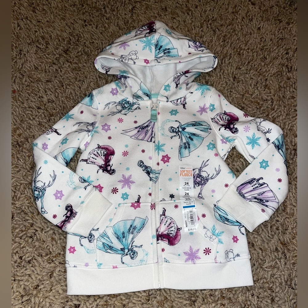 NWT girls frozen zip up size 24 months